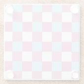 Checkerboard Pattern ガラスコースター (裏面)
