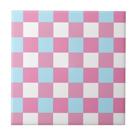 Checkerboard Pattern ceramic tile タイル (正面)