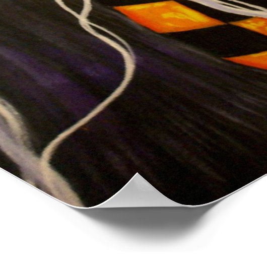 Checkerboard Witch Poster ポスター (角)