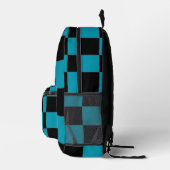 Checkered プリントバックパック (右)