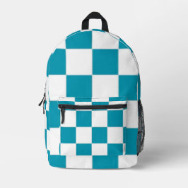 Checkered プリントバックパック