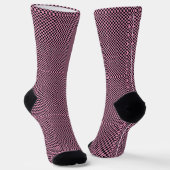 Checkered black and pink socks ソックス (傾斜あり)