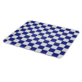 Checkered Blue and White カッティングボード (角)