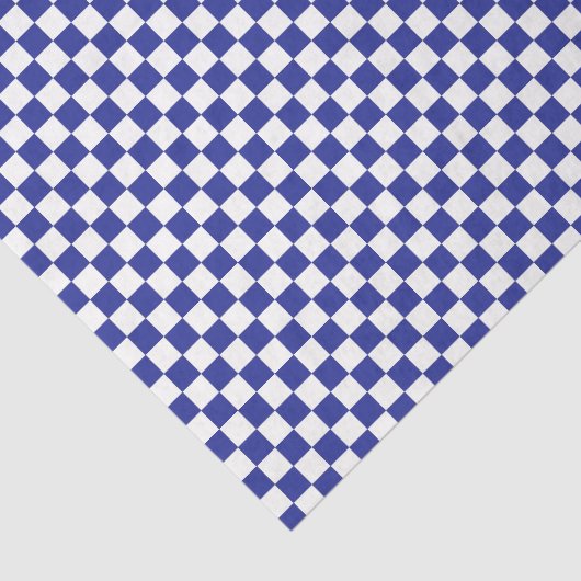 Checkered Blue and White  Tissue Paper 薄葉紙 (詳細)
