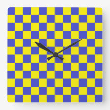 Checkered Blue and Yellow