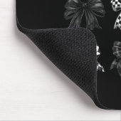 Checkered Bow Coquette Funny Gift Tee Women, Men  マウスパッド (コーナー)