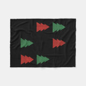 Checkered Christmas Tree Graphic Crewneck Swea Fun フリースブランケット (正面(横))