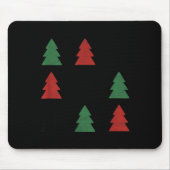 Checkered Christmas Tree Graphic Crewneck Swea Fun マウスパッド (正面)