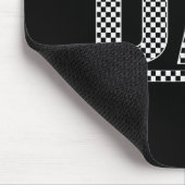 Checkered Dad Black White Funny Dad Father's Day M マウスパッド (コーナー)