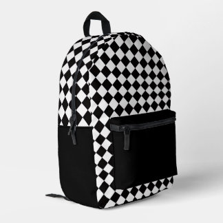 Checkered Design Backpack プリントバックパック
