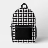 Checkered Design Backpack  プリントバックパック (正面)