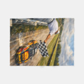 Checkered Flag Blanket フリースブランケット (正面(横))