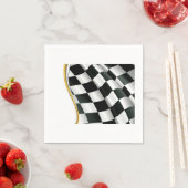 Checkered Flag Paper Napkins スタンダードカクテルナプキン (インサイチュ)