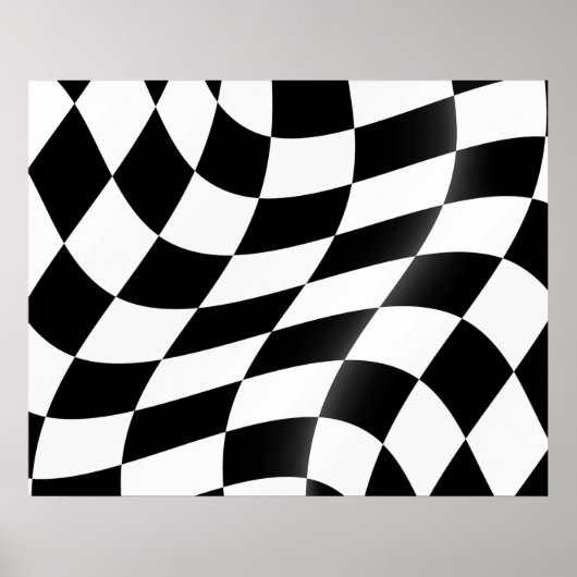 Checkered Flag Poster ポスター (正面)