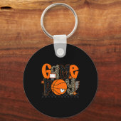 Checkered Game Day Basketball Srts Lover Men Women キーホルダー (正面)