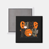 Checkered Game Day Basketball Srts Lover Men Women マグネット (正面/裏面)