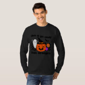 Checkered Get Candy From Strangers Cute Pumpkin Ha Tシャツ (正面フル)