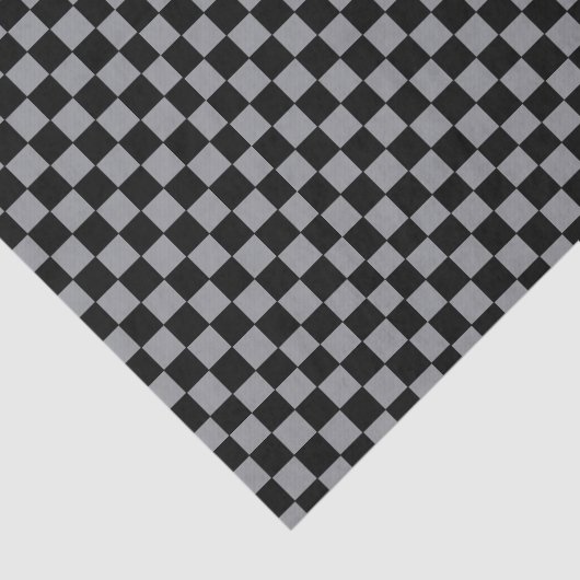 Checkered Gray and Black  薄葉紙 (詳細)