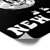 Checkered Happy New Year 2026 Disco Ball New Year  ポスター (角)