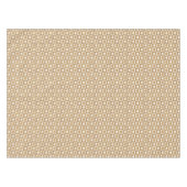 Checkered Hearts in Blond Cream テーブルクロス (正面(横))