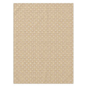 Checkered Hearts in Blond Cream テーブルクロス (正面)