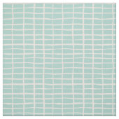 Checkered mosaic tile dashes gingham checks Mint  ファブリック (見本)
