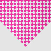 Checkered Neon Pink and White Tissue Paper 薄葉紙 (詳細)