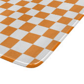 Checkered Orange and White  カッティングボード (角)