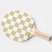 Checkered Ping Pong Paddle 卓球ラケット (横)