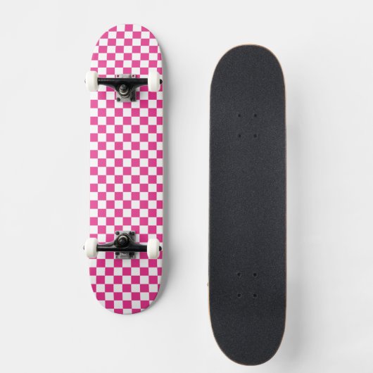 Checkered Print Skateboard スケートボード (正面)
