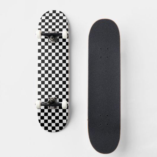 Checkered Print Skateboard スケートボード (正面)