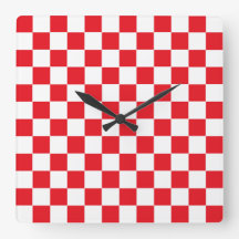 Checkered Red and White