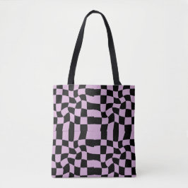 Checkered seamless pattern tote bags トートバッグ