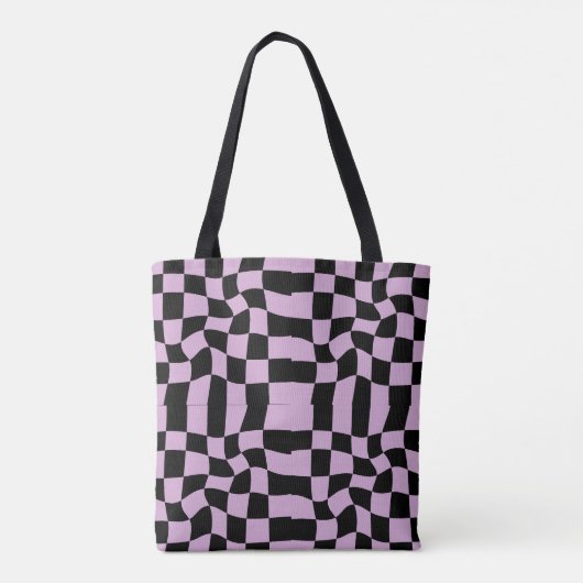 Checkered seamless pattern tote bags トートバッグ (裏面)