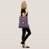 Checkered seamless pattern tote bags トートバッグ (モデル)