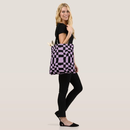 Checkered seamless pattern tote bags トートバッグ (モデル)