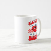 Checkered Six Seven Bruh Hearts 67 Valentines Day  コーヒーマグカップ (正面右)