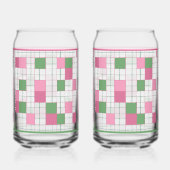 Checkered Soda Glass ガラス缶 (正面)