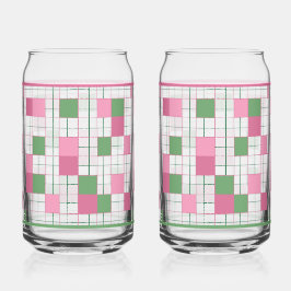 Checkered Soda Glass ガラス缶