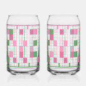 Checkered Soda Glass ガラス缶 (左)