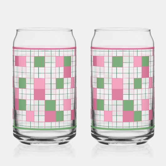 Checkered Soda Glass ガラス缶 (裏面)