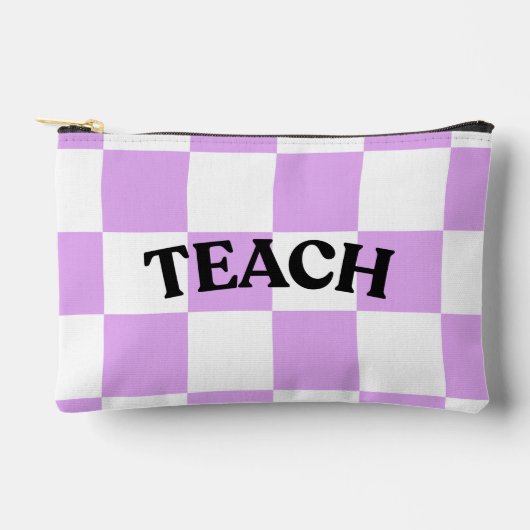 Checkered Teach Pouch アクセサリーポーチ (正面)