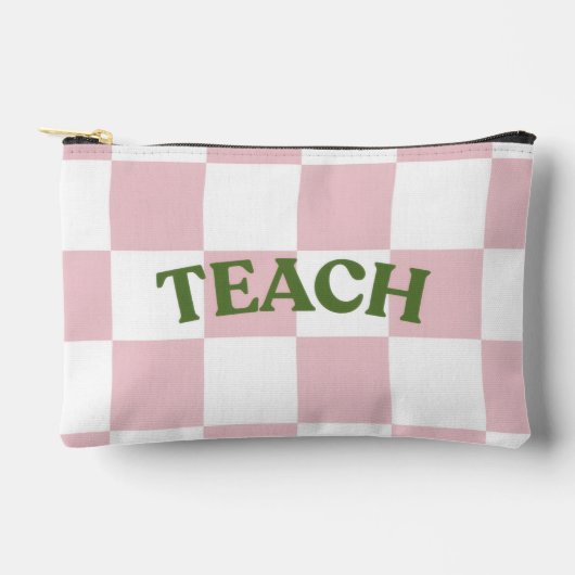 Checkered Teach Pouch アクセサリーポーチ (正面)