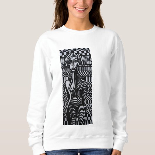 CheckerGirl Crewneck スウェットシャツ (正面)