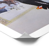 Checking on the Neighbors - collage art ポスター (角)