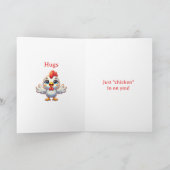 Checking on You | Funny Chicken カード (内部)