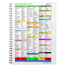 Checklist notepad ノートブック