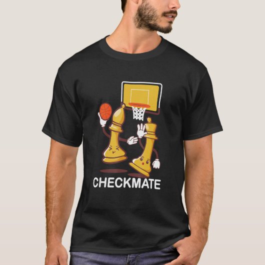 Checkmate Playing Chess Game Bishops Chessboard Ch Tシャツ (正面)