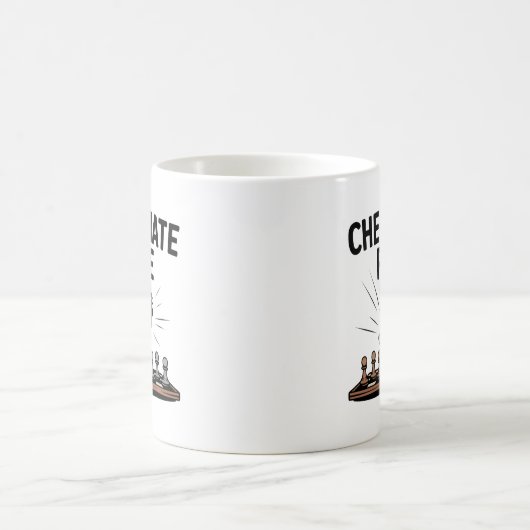 Checkmate Rage Mug – Funny Chess Gift for gamers コーヒーマグカップ (中央)