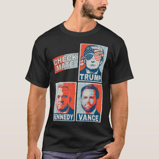 Checkmate Trump Vance Kennedy Tシャツ (正面)